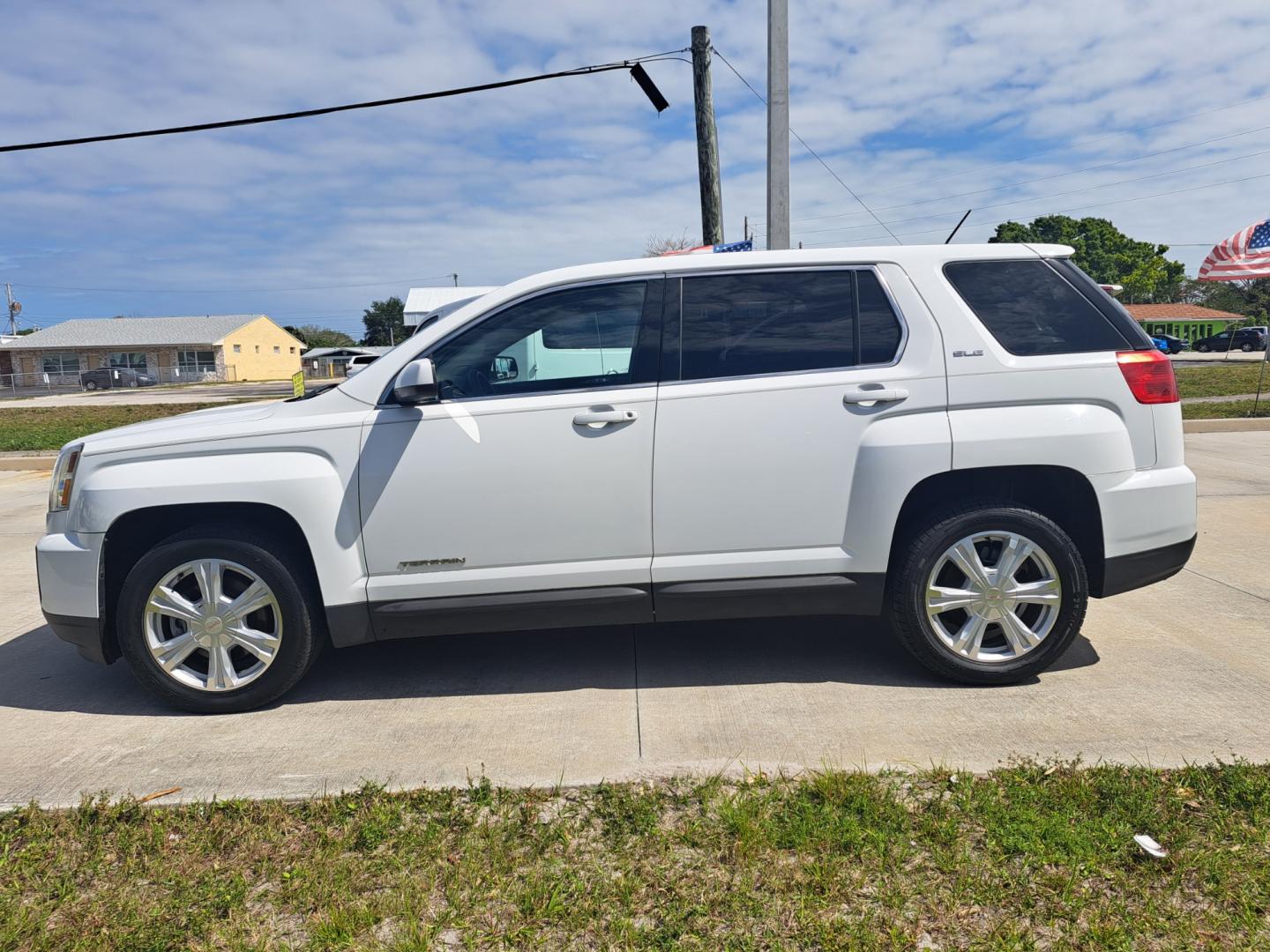 2017 White GMC Terrain SLE1 FWD (2GKALMEK4H6) with an 2.4L L4 DOHC 16V engine, 6A transmission, located at 1181 Aurora Rd, Melbourne, FL, 32935, (321) 241-1100, 28.132914, -80.639175 - Photo#0